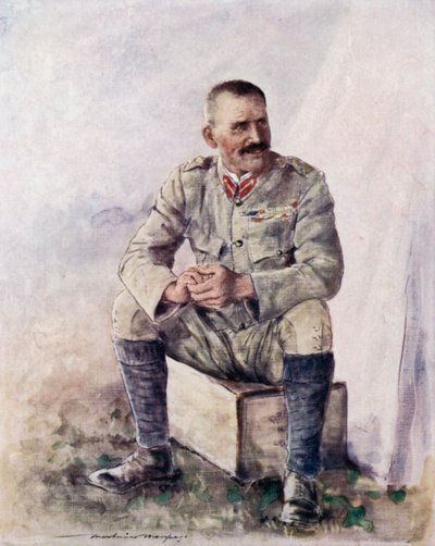 Lieutenant-général Hector Macdonald devant Bloemfontein - Mortimer Ludington Menpes